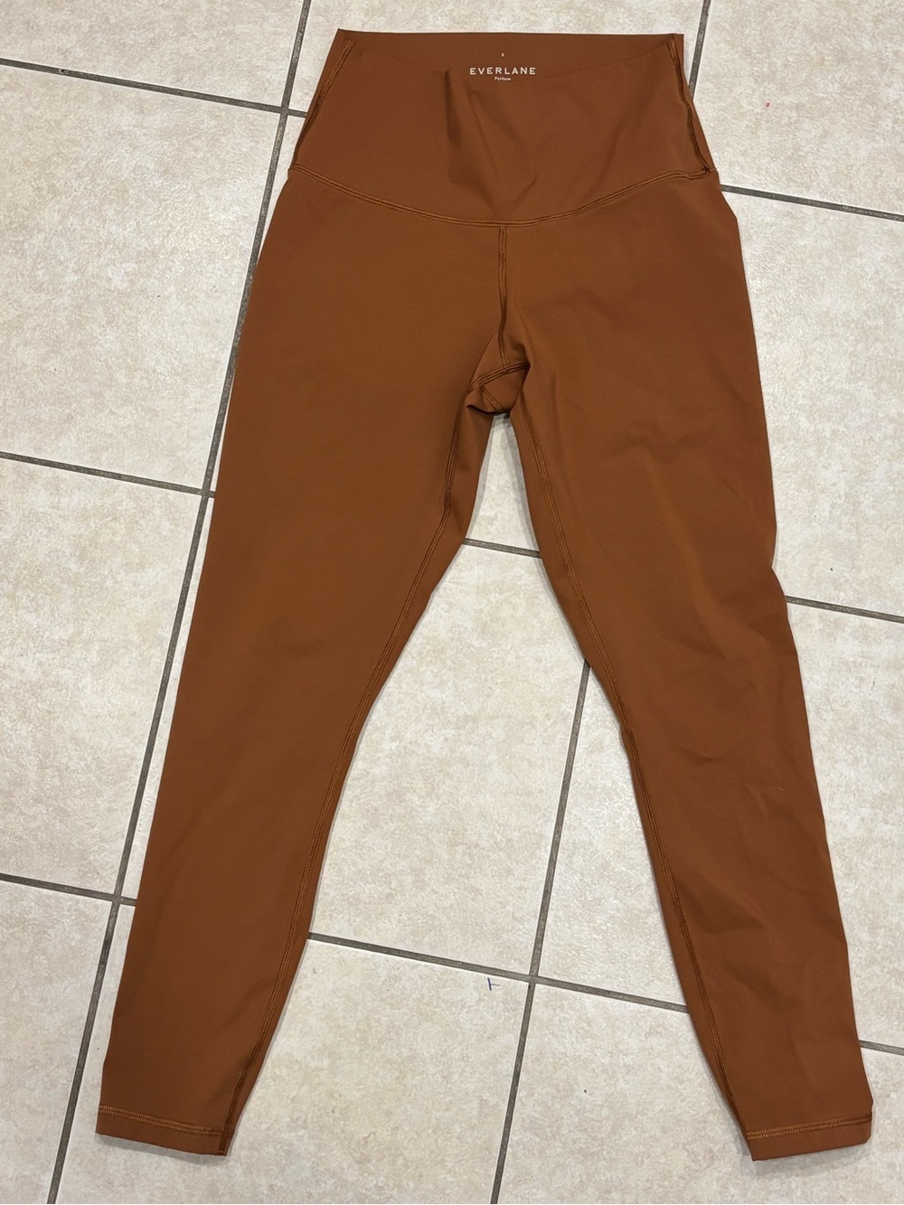 Everlane Rust Brown High-Rise Leggings